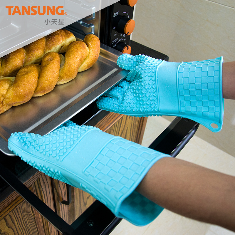 Silicone Baking Tools Heatulation Silicone Gloves High Temperature Resistant Heatulation Oven Microwave Gloves
