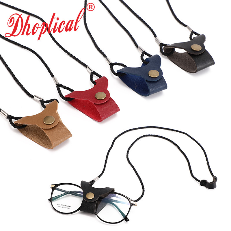 Internet Famous Glasses Anti-Slip Chain Sunglasses Rope PU Hanging Neck Retro Men's Lanyard Personalized Sunglasses Glasses Rope C201-1