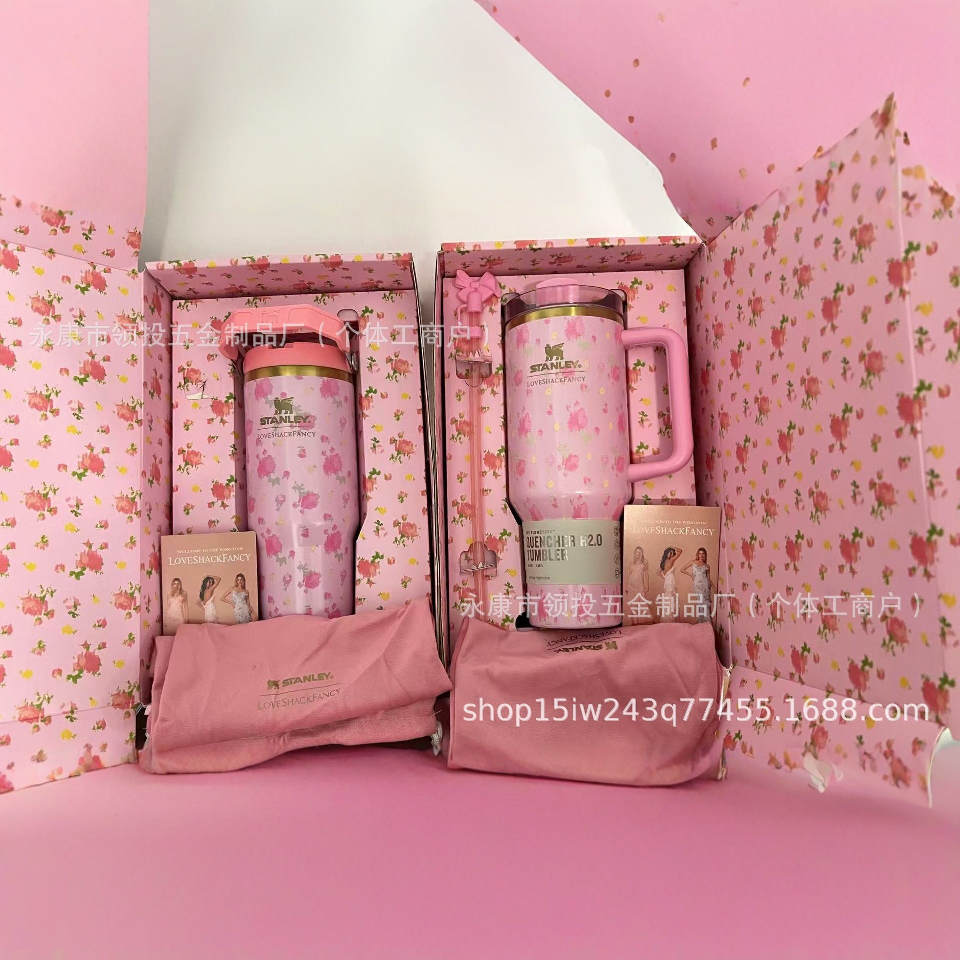 In-Stock Gift Box Model Of Acacia Flower Car Cup Stanley 40oz 304 Stainless Steel Ulated Cup