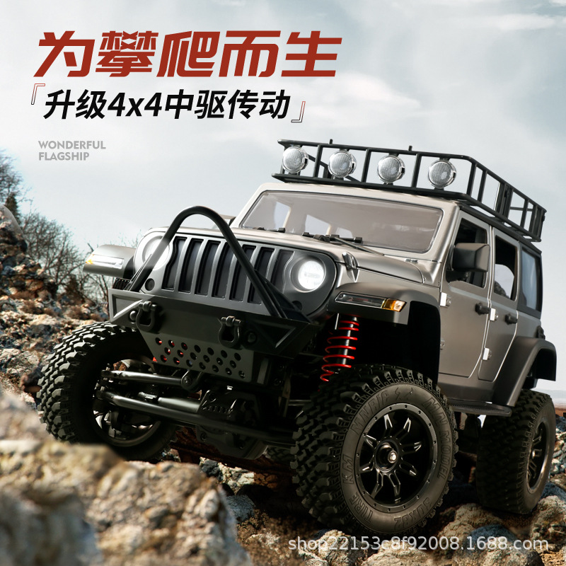 Mn128 Wrangler Jeep Remote Control Car Rc Four-Wheel Drive Climbing Convertible Toy Off-Road Vehicle