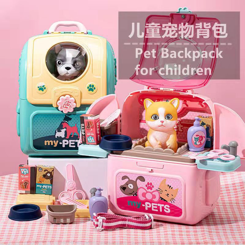 Children's Family Pet Backpack Cat Dog Space Bag Backpack Girl Toy Storage Creative Backpack