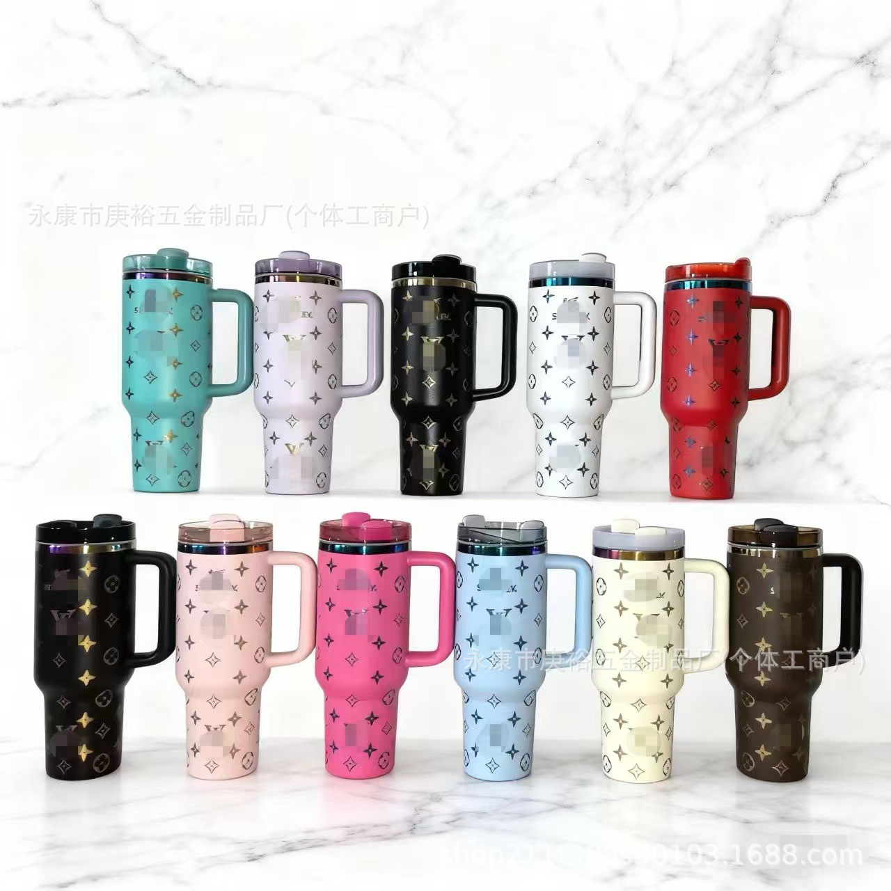 Stanley The IceFlow Flip Straw Tumbler 64oz / 96oz – Giant Stainless Steel Ulated Water Bottle With Straw & Handle For Car, Office, Gym