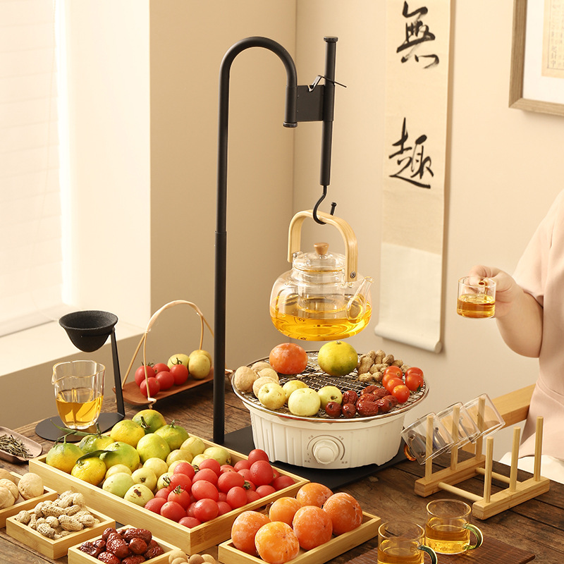 Electric Ceramic Stove Modern Simple Internet Celebrity Encircled Stove Boiling Tea Stove Teapot Heat Resistant Transparent Glass Boiling Teapot Kettle