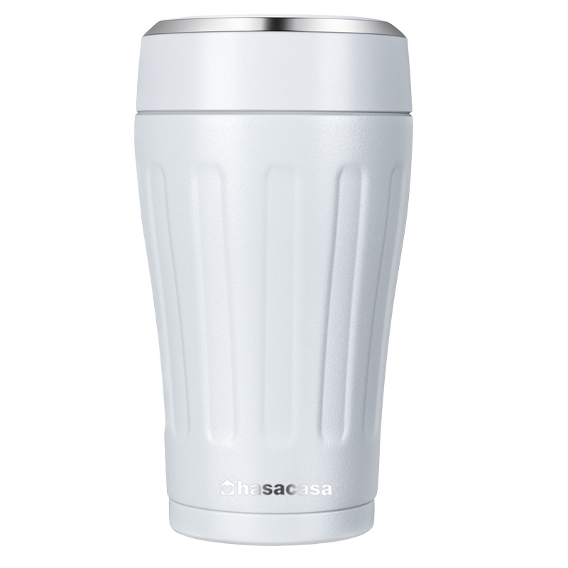 Hasacasa Coffee Thermos Cup Women's Ceramic Liner Students Simple Portable Accompaniant High-value Large Caliber Water Cup