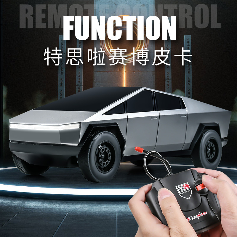 Popular Tesla Cybertruck Remote Control Car For Children, Large Electric Simulation Remote Control Car Toy For Market Stalls