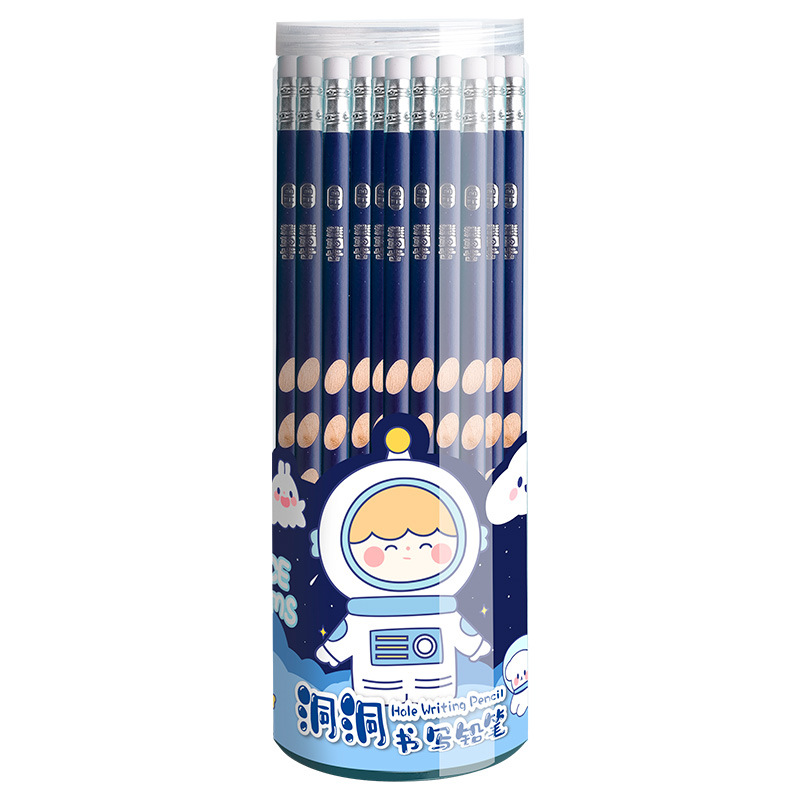 Kaba Bear Pencil Pupils Correct Grip Position With Hole Pencil 2b Triangle Grip For Children Beginners 2 To HB Pen