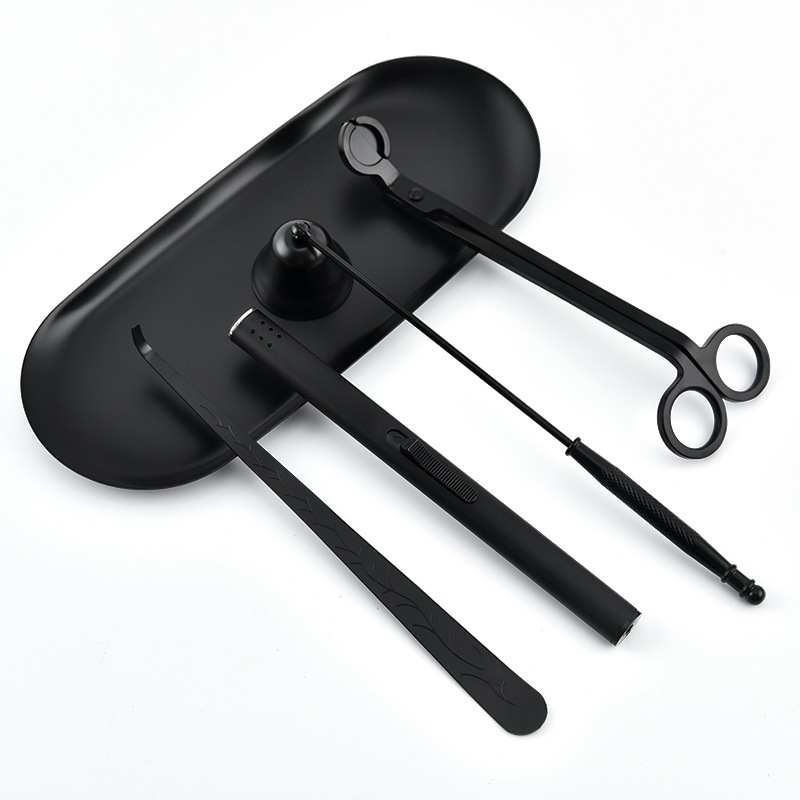 Candle Extinguisher Tool Five-piece Set Candle Extinguisher Candle Extinguisher Cover Candle Extinguisher Hook Candle Wick Cutter Aromatherapy Candle Tool
