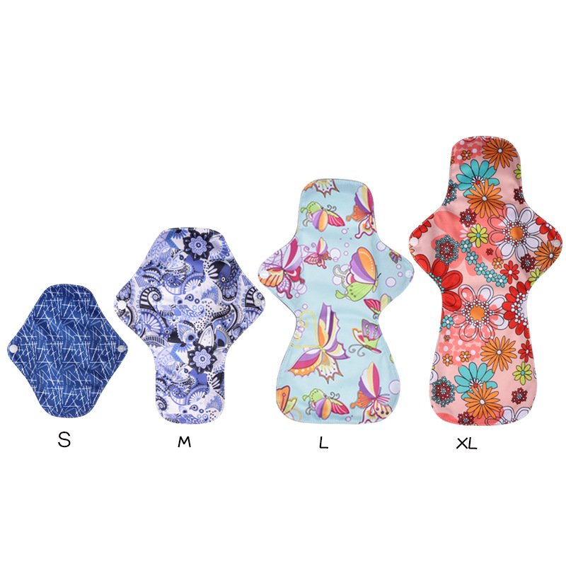 Bamboo Fiber Washable Aunt Towel Maternity Care Cloth Sanitary Pad Female Menstrual Bamboo Charcoal Sanitary Napkin